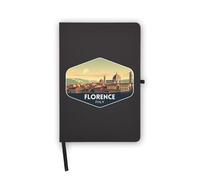 Firenze Italia Romantico città Europa Notebook, pagine bianche, copertina in ecopelle, agenda, diario, quaderno di lavoro