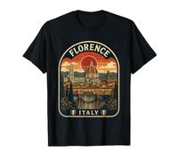 Firenze Italia Vintage Toscana Viaggi Firenze Vacanza Maglietta