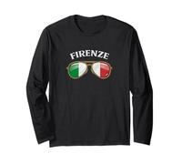 Firenze Italy Vintage Flag Sunglasses Maglia a Manica