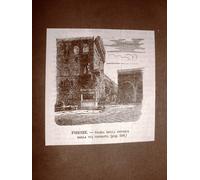 Firenze nel 1866 Piazza della Signoria vista dalla via Condotti Toscana
