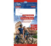 Firenze Rome Cycling Map 7 Day Cycling T NUOVO