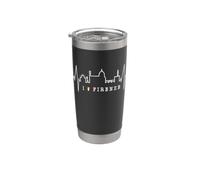 Firenze Skyline Italia Battito del Cuore Amo Firenze Bicchiere termico in acciaio inox doppia parete