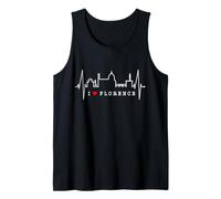 Firenze Skyline Italia Battito del Cuore Amo Firenze Canotta