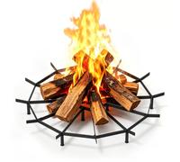 Firepit Grate rotonda 81,3 cm Heavy Duty camino griglia griglia legna rack | Braciere per esterni, griglia per falò, in acciaio massiccio, per interni