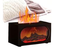 Fireplace Diffuser | Waterproof Ambient Lighting | 15.7cmx8.3cmx7.9cm Bedroom Fireplace Fake Oil Diffuser | for Outdoor Office Garden Bathroom Patio Balcony Yoga Meditation Living Room