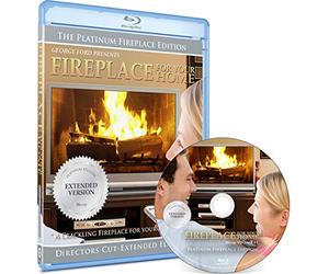 Fireplace DVD For Your Home Series - Platinum Edition - Burning Wood - Long Play Blu-ray