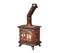 Fireplace Shaped Candle Holder - Detailed Hearth Style Sculpture, Tealight Lamp Art Decor, Humorous Accent, Solid Resin Construction | Compact Table Display Ornament, Holiday Gathering