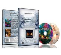 Fireplaces & Christmas Scenery - DVD with Fireplace and Snow & Xmas Decorations with Hyms and Music