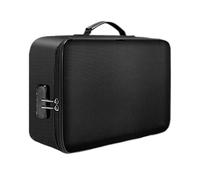 Fireproof Box for Documents, Fireproof Bag with Lock, Multi-Functional File Folder Organizer, Portable Binder Case Laptop Storage and Home School Travel Supplies, 14.17x10.63x3.94 Inches
