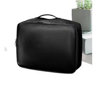 Fireproof Document Box - Document Bag - Portable Files Organizer - Lockable Filing Cabinet With Security Handle Impervious Fermoproof, Waterproof File Organizer Case With Handle And Lock