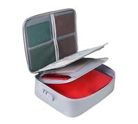 Fireproof File Box for Documents - 1200°C Heat Insulated Safe Storage Case | Important Document Storage Box | for Passport, Certificates, Laptop, Electronics, Data, Card, Valuables