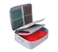 Fireproof File Box For Documents, Fireproof Safe Box, Impermeabile Safe Storage Case With Combination Lock For Archive Passport Certificates Laptop Electronics Pen Card