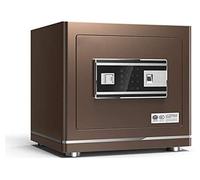 Fireproof Waterproof Safe Smart Safe,Password Fingerprint WiFi Remote Prompt,Small all-Steel Anti-Theft Cabinet es/Brown
