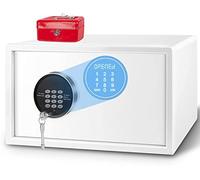 Fireproof Waterproof Safes Hotel 1 Cash Box Auto-Open Money, Electroinc Digital with, Steel Cabinet Lock Safe for Home Office, Hote