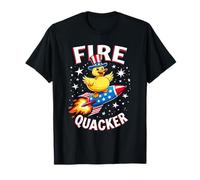 Firequacker Duck On Petardo Divertente 4 luglio USA Bambini Maglietta