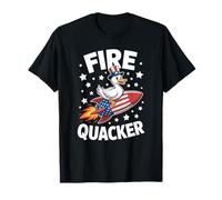 Firequacker Duck On Petardo Divertente 4 luglio USA Bambini Maglietta
