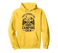 Fires Friends Fun Camping Crew Felpa con Cappuccio