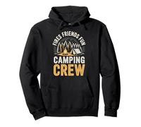 Fires Friends Fun Camping Crew Felpa con Cappuccio