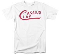Fireti Ali Cassius Clay Logo Maglietta Adulto bWhite XL