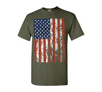 Fireti Stati Uniti d' America Bandiera Vintage Maglietta Camicie Military Green 3XL