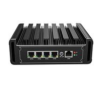Firewall Appliance Mini PC, 11th Gen Intel i5 1135G7 Mini Router, 4xIntel I225 2.5G 2xDDR4 NVMe 1xHDMI2.0 1xDP1.4 AES-NI, Fanless Firewall PC, No RAM, No Storage, No System