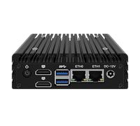 Firewall Appliance Mini PC, N305 (fino a 3,8 GHz), mini router per computer con 2 processori Inteli226, DDR5 M.2 PCIE3.0, 2 SATA3.0, WiFi6 USB3.2, 4K 2HD, supporto Home Office OPNsense AES-NI, 8 GB