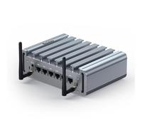 Firewall Fanless Mini PC, Firewall PC VPN con J4125, AES-NI, 6 LAN 2,5 GbE I225-V, PC firewall PF-sens, router Soft PF-sens, 8GB RAM 256GB SSD