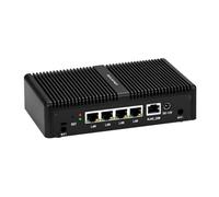 Firewall Fanless Mini PC J1900, 4x i210V 1GbE LAN, DDR3L 8G RAM 128G SSD | Fanless Firewall Aaaliance, 4C/4T, DDR3L Max 8GB, MSATA, HD+VGA Dual Display, 2USB,CONSOLE, Support Pfsense