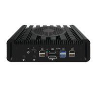 Firewall Mini PC Ryzen R2314 con 4* i226 2.5G LAN, 2* USB3.0, HDMI, DP, slot per scheda SIM, 8 GB RAM 128 GB SSD Mini Desktop Computer/Ros soft routing/Linux IoT gateway/AI edge computing terminale