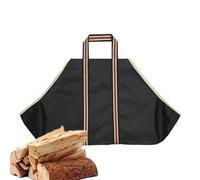 Firewood Carrier, Waterproof Firewood Bag, Storage Bag, Firewood Tote Carrier, Bag With Handles, Camping Firewood Bag, Indoor Firewood Carrier, Firewood Tote For Camping, Carrier For Fireplace, Nero ,