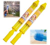 Firework Water Gun, spruzzatore ad alta pressione per fuochi d'artificio, divertente pistola a spruzzo con effetto fuochi d'artificio per feste in bagno (giallo*2)