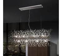 Fireworks Crystal Chandelier Dandel Ceiling Fixture Living Room Kitchen Island Light Long 36.2" Gold