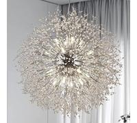 Fireworks Crystal Chandelier Dandel Ceiling Fixture Living Room Kitchen Island Light Long 36.2" Gold