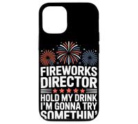Fireworks Director Funny Hold My Drink 4 luglio Custodia per iPhone 12/12 Pro