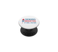 Fireworks Director Funny I Run 4 luglio Weathered PopSockets PopGrip Adesivo