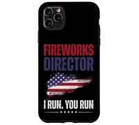 Fireworks Director I Run You Run Funny 4th of July Men Women Custodia per iPhone 11 Pro Max