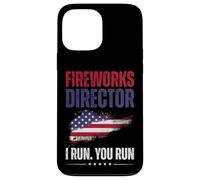 Fireworks Director I Run You Run Funny 4th of July Men Women Custodia per iPhone 13 Pro Max