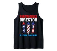 Fireworks Director If I Run You Run Patriotic 4 luglio Canotta