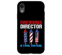 Fireworks Director If I Run You Run Patriotic 4 luglio Custodia per iPhone XR