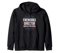 Fireworks Director Sempre al Vostro Servizio 4 Luglio Felpa con Cappuccio