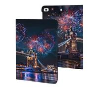 Fireworks Over The Tower Bridge Londra Gran Bretagna UK custodia compatibile per iPad Mini 1/2/3/4/5 (7,9 pollici), custodia protettiva con funzione sleep/wake