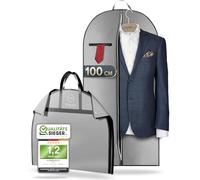 FiRiO 1 x Borsa Porta Abiti da Viaggio Pieghevole di Alta Qualità - FINO AL 50% PIU SPESSO MATERIALE - Custodie per Abiti & Camicia - Porta Vestiti da Viaggio e da Riporre per Uomo e Donna - 100x60cm
