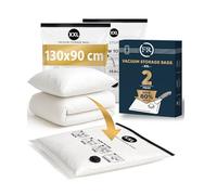 FiRiO XXL Sacchi Sottovuoto Piumoni e Coperte I 2 PEZZI I Taglia XXL: 130x90 cm I Sacchetti Sottovuoto Piumoni, Buste Sottovuoto Piumini I Large Vacuum Bags for Bedding I Sacchi Sottovuoto Grandi