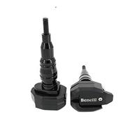 FIRIS per Benelli per TRK251 per TRK 251 Accessori Moto Protezione Anticaduta Paratelaio Guard Pad Protector Protezione dagli Urti (Colore : Bianca)