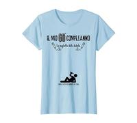 Firma Il Mio 60° Compleanno, Idea per 60 Anni, Sessantenne Maglietta, Donna, Celeste, 3XL