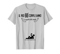 Firma Il Mio 60° Compleanno, Idea per 60 Anni, Sessantenne Maglietta, Uomo, Argento, L