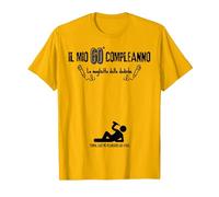 Firma Il Mio 60° Compleanno, Idea per 60 Anni, Sessantenne Maglietta, Uomo, Oro Brillante, XXL