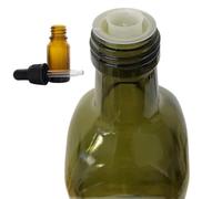 Firmadigaranzia srl - 6 pz - Bottiglie Per Olio E Liquore 1000 ml - Marasca Quadre In Vetro Uvag con Dosatore Salvagoccia e Tappo Ermetico - Made In Italy - Uso professionale e domestico