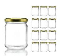 Firmadigaranzia srl Barattoli in vetro per marmellate e omogeneizzati da 212 ml con tappo twist off 63MM 24PZ - Vasetti vuoti in vetro da 212 ML per marmellate, conserve, cinfetture e bomboniere