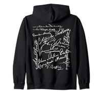 Firme del compositore Bach Beethoven Mahler Mozart Rossini Felpa con Cappuccio